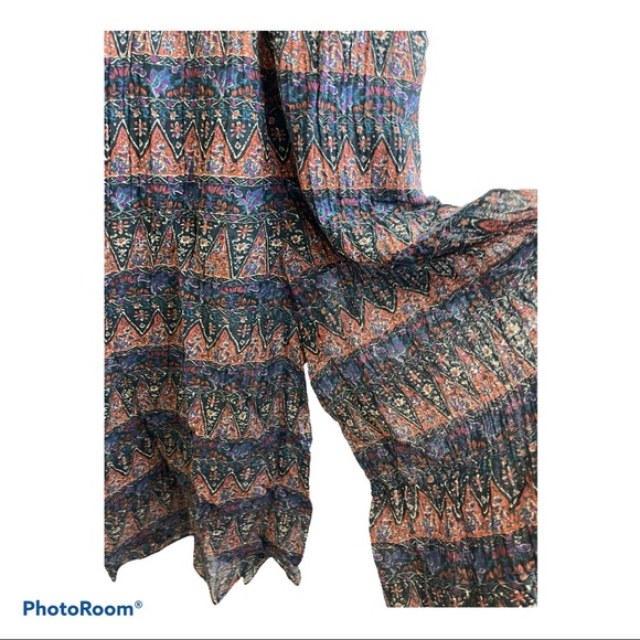 NWT lost+Wander wide leg boho floral jumpsuit Size Small dark colors - Picture 5 of 9